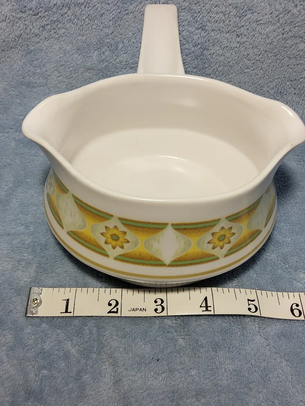 Vintage 1970's Noritake Progression Sunglow 9042 China Gravy Boat Sauce Pitcher